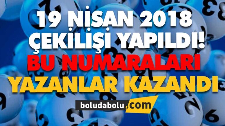 19 NİSAN SÜPER LOTO SONUCU