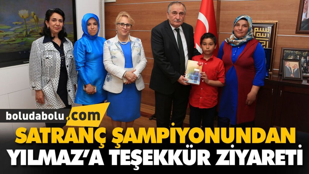 SATRANÇ ŞAMPİYONUNDAN BELEDİYE BAŞKANI ALAADDİN YI SATRANÇ ŞAMPİYONUNDAN BELEDİYE BAŞKANI ALAADDİN YI