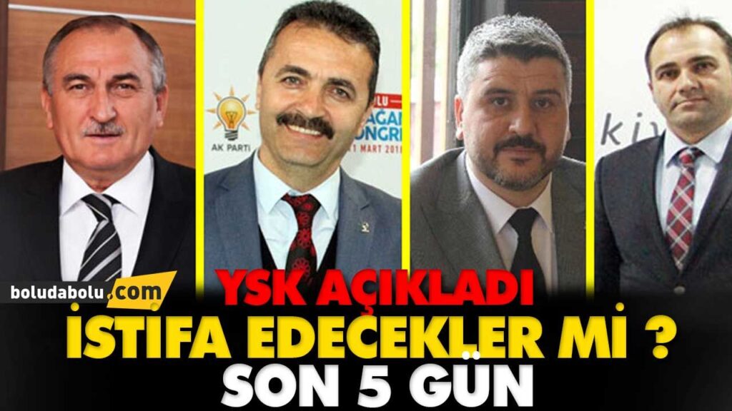 İSTİFA EDECEKLER Mİ? İSTİFA EDECEKLER Mİ?
