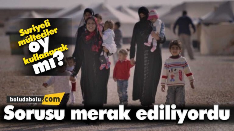 Suriyeli mülteciler oy kullanacak mı?
