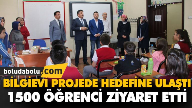 BİLGİEVİ PROJEDE HEDEFİNE ULAŞTI