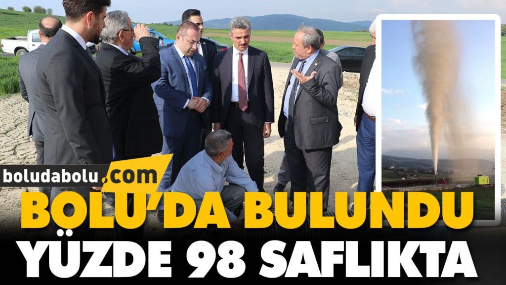 BOLU’DA BULUNDU YÜZDE 98 SAFLIKTA BOLU’DA BULUNDU YÜZDE 98 SAFLIKTA
