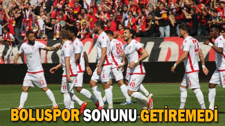 BOLUSPOR SONUNU GETİREMEDİ
