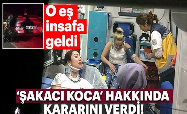 Kaza yaptıran ‘şakacı’ eşinden şikayetçi olmadı Kaza yaptıran ‘şakacı’ eşinden şikayetçi olmadı