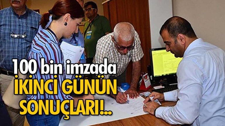 100 bin imzada kim kaç oy aldı