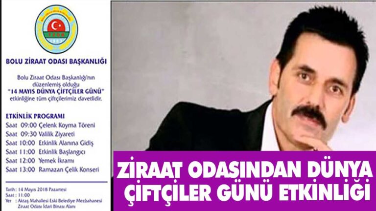 Bolu Ziraat Odası 14 Mayıs Çiftçiler Günü etkinliği