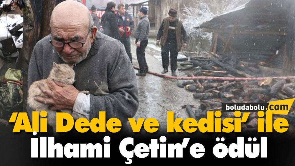 ‘Ali Dede ve kedisi’ ile İlhami Çetin’e ödül ‘Ali Dede ve kedisi’ ile İlhami Çetin’e ödül