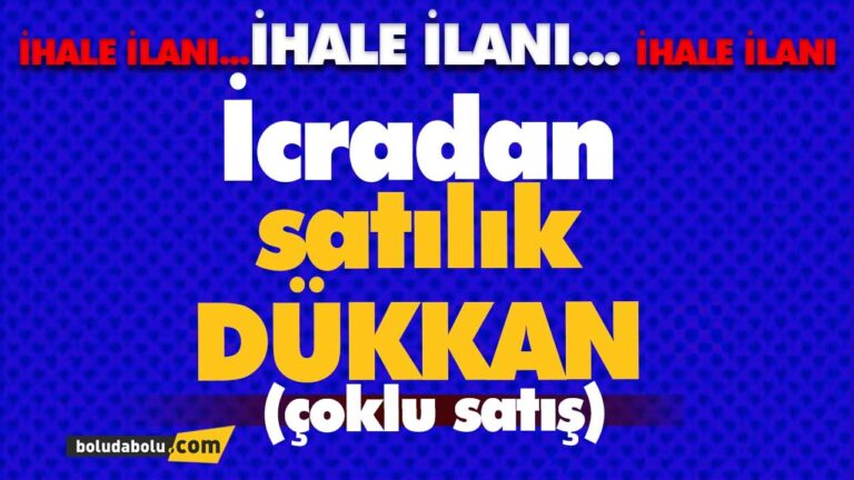 İHALE İLANI
