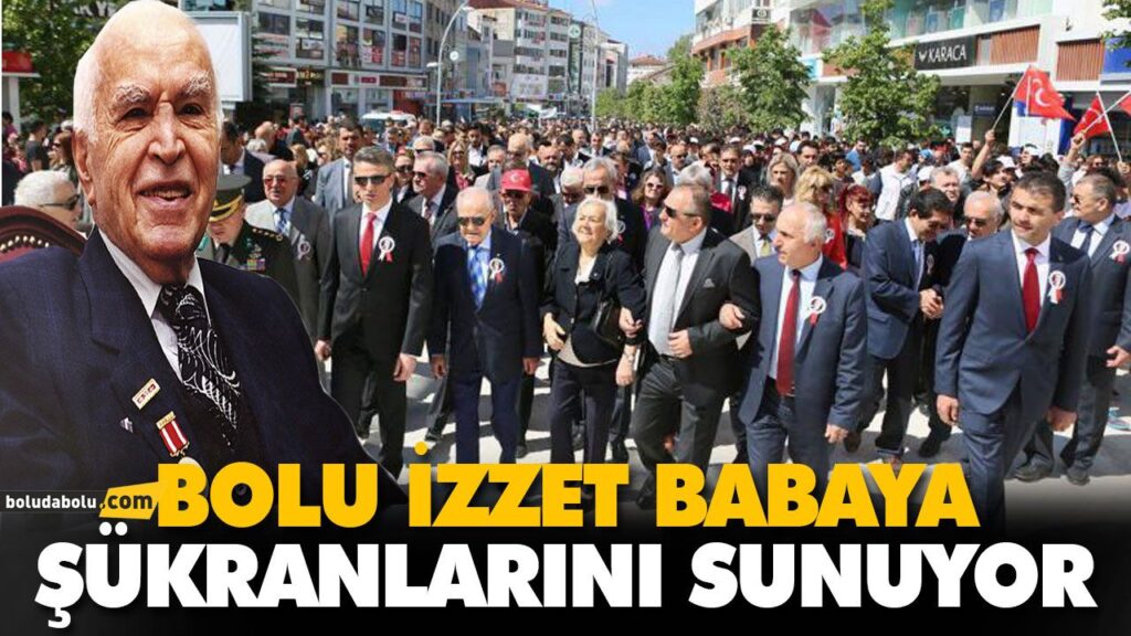 BOLU İZZET BABAYA ŞÜKRANLARINI SUNUYOR BOLU İZZET BABAYA ŞÜKRANLARINI SUNUYOR