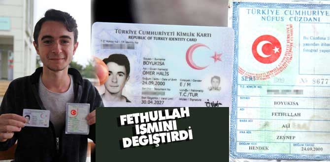 Fethullah ismini değiştirdi.
