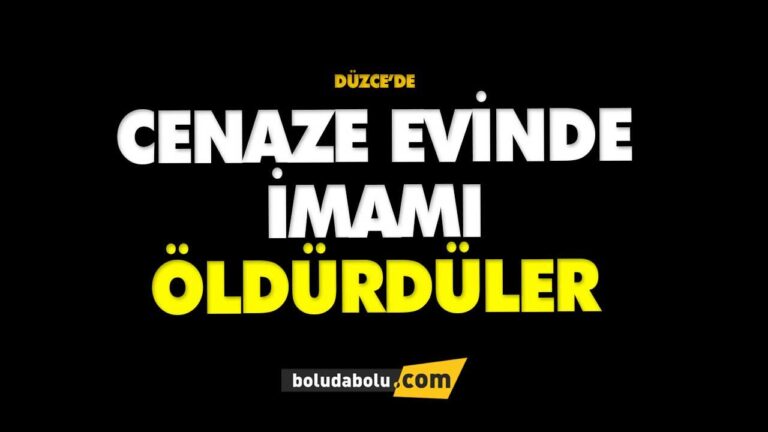 CENAZE EVİNDE İMAMI ÖLDÜRDÜLER