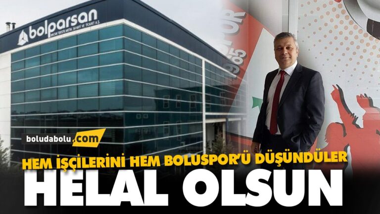 BOLPARSAN’DAN BOLUSPOR’A MESAİ DESTEĞİ