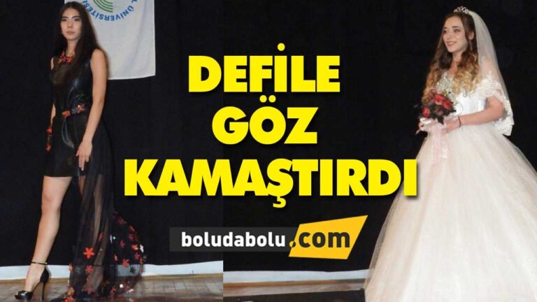 DEFİLE GÖZ KAMAŞTIRDI.