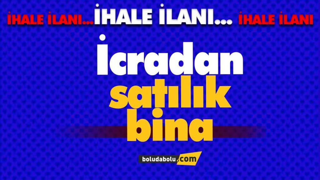 İcradan satılık bina
