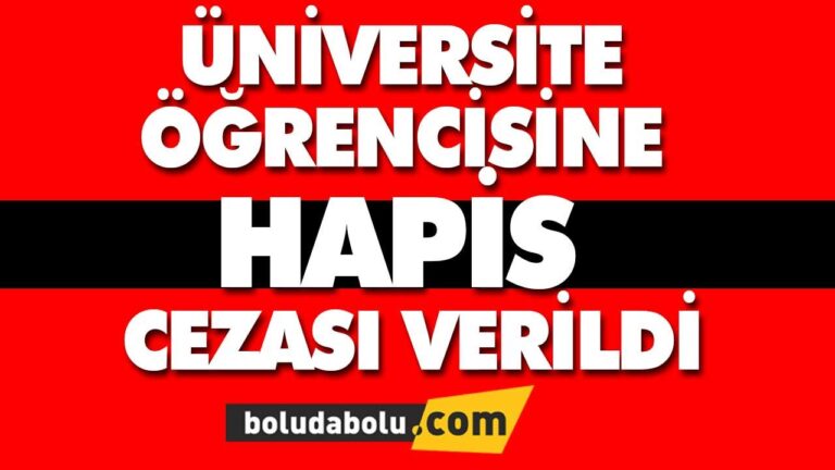 1 yıl 6 ay 22 gün hapis cezası verildi