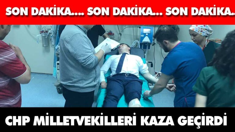 CHP Milletvekilleri Bolu’da kaza geçirdi