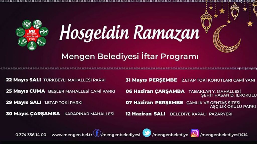 8 FARKLI YERDE İFTAR VERECEKLER 8 FARKLI YERDE İFTAR VERECEKLER