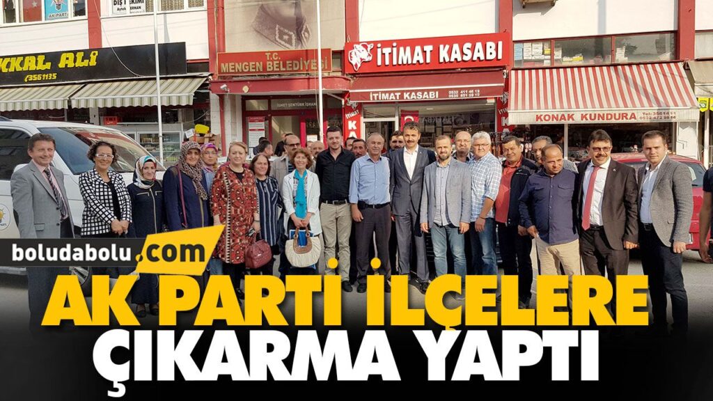 AK PARTİ İLÇELERE ÇIKARMA YAPTI AK PARTİ İLÇELERE ÇIKARMA YAPTI