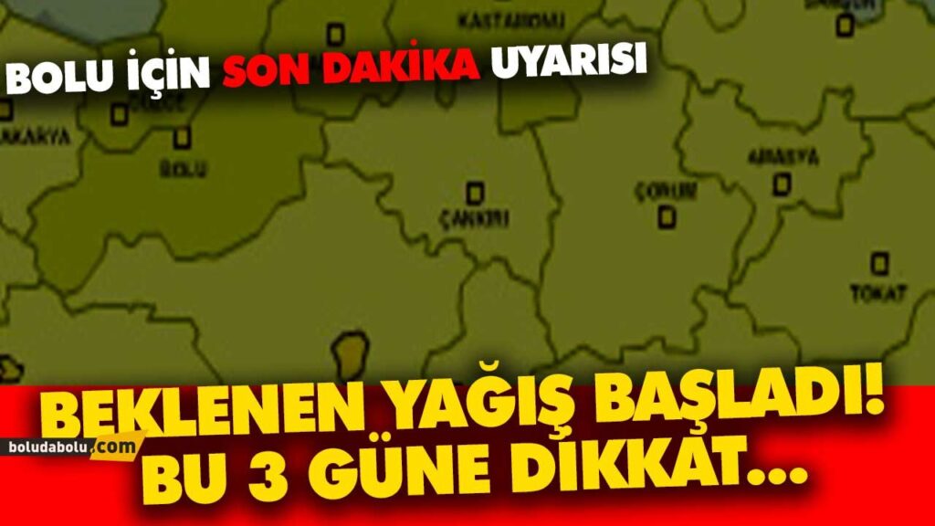 BEKLENEN YAĞIŞ BAŞLADI! BU 3 GÜNE DİKKAT… BEKLENEN YAĞIŞ BAŞLADI! BU 3 GÜNE DİKKAT…