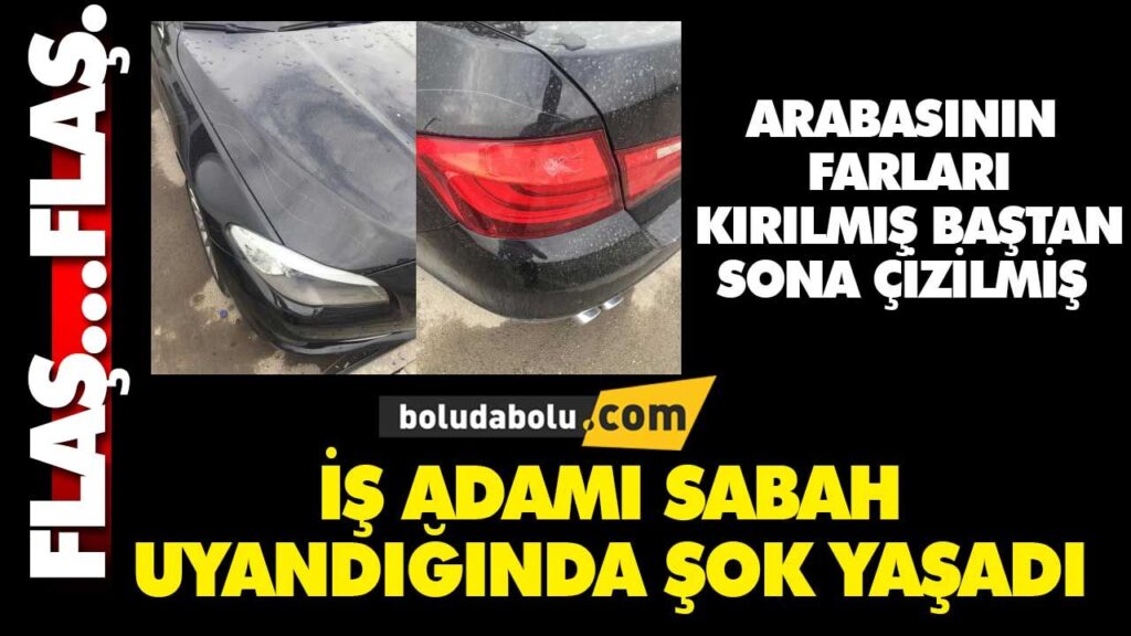 ARABASININ FARLARI KIRILMIŞ, BAŞTAN SONA ÇİZİLMİŞ ARABASININ FARLARI KIRILMIŞ, BAŞTAN SONA ÇİZİLMİŞ