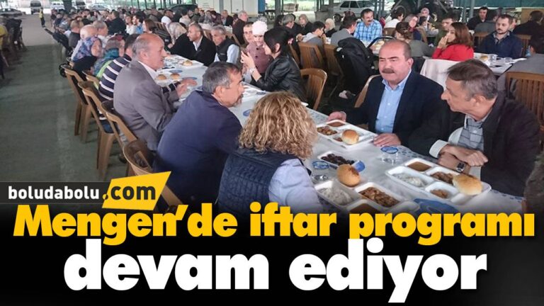 Mengen Belediyesi iftarlarına ilgi büyük