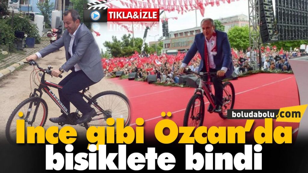 İnce gibi Özcan’da bisiklete bindi İnce gibi Özcan’da bisiklete bindi