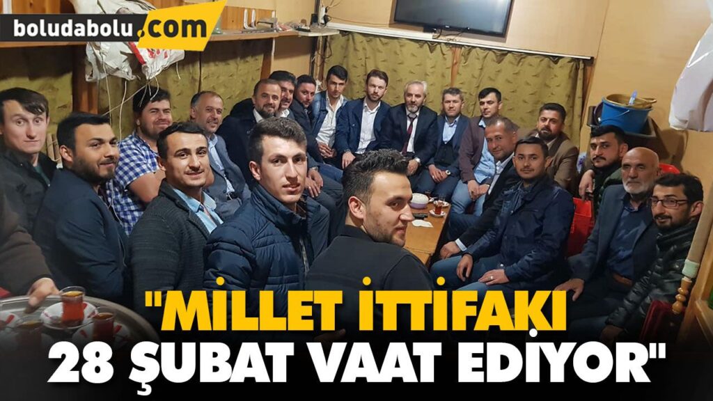 “MİLLET İTTİFAKI 28 ŞUBAT VAAT EDİYOR” “MİLLET İTTİFAKI 28 ŞUBAT VAAT EDİYOR”
