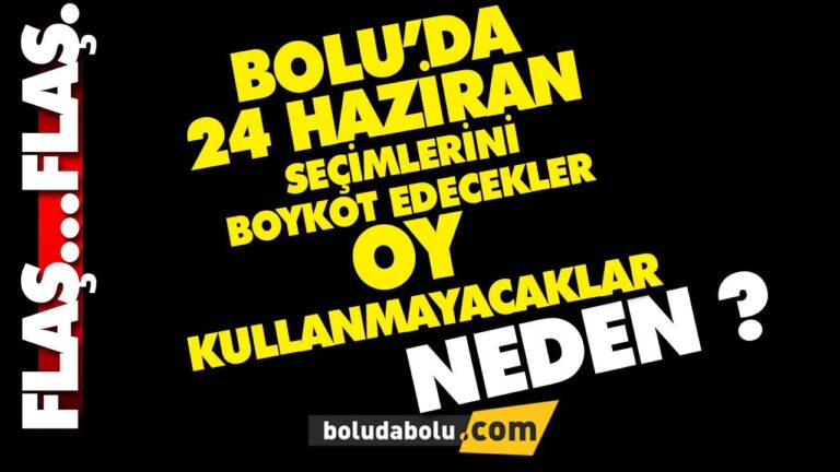 OY KULLANMAYACAKLAR