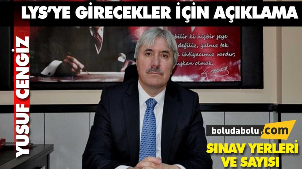 Bolu Milli Eğitim Müdürü Yusuf Cengiz Bolu Milli Eğitim Müdürü Yusuf Cengiz