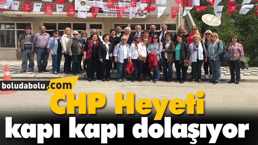 CHP Heyeti kapı kapı dolaşıyor CHP Heyeti kapı kapı dolaşıyor