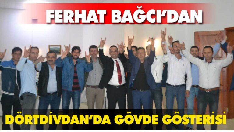 MHP Bolu 2.sıra Milletvekili adayı Ferhat Bağcı