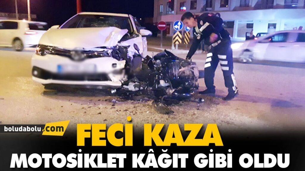 MOTOSİKLET KÂĞIT GİBİ OLDU