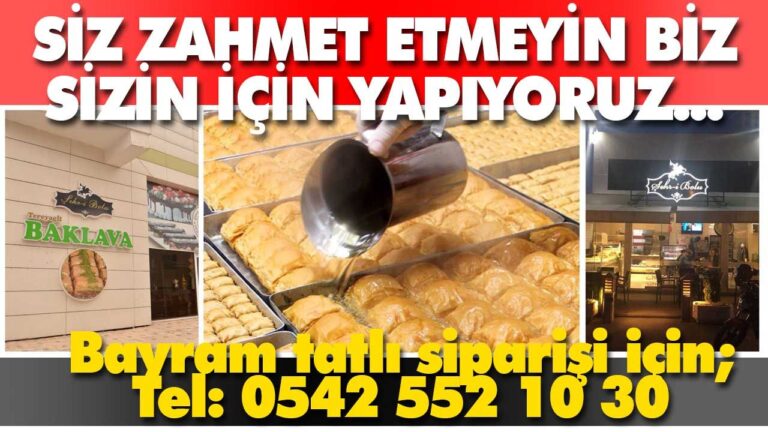 ŞEHR-İ BOLU BAYRAMI TATLISI