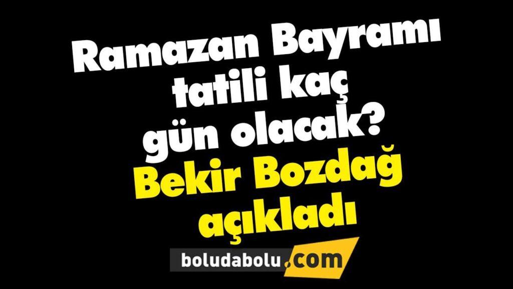 Ramazan bayramı hangi gün