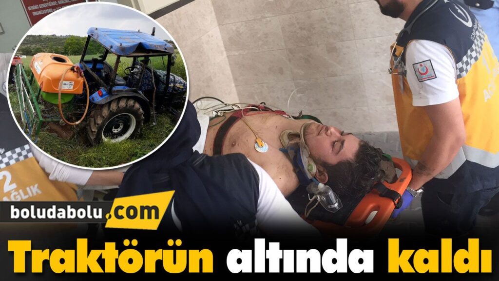 Traktörün altında kaldı Traktörün altında kaldı