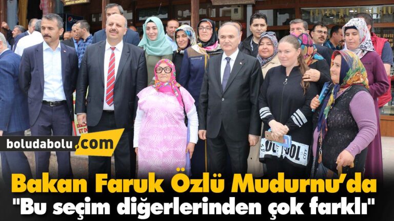 BAKAN ÖZLÜ MUDURNU’DA