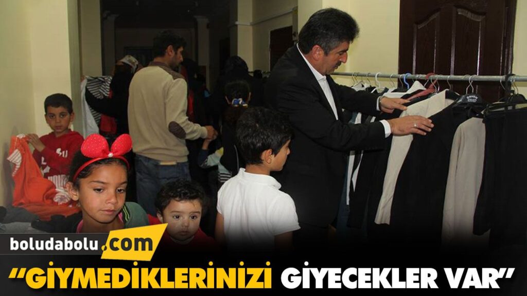 GEREDE’DE GİYSİ KAMPANYASI DEVAM EDİYOR GEREDE’DE GİYSİ KAMPANYASI DEVAM EDİYOR