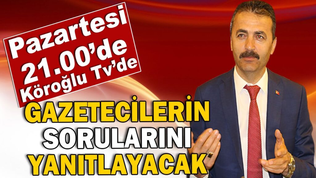Doğanay bu akşam Köroğlu TV’de Doğanay bu akşam Köroğlu TV’de