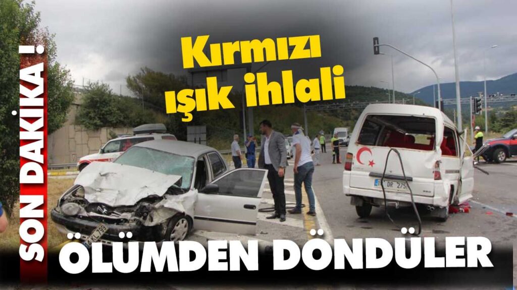 BOLU- KAZA Kırmızı ışık ihlali BOLU- KAZA Kırmızı ışık ihlali