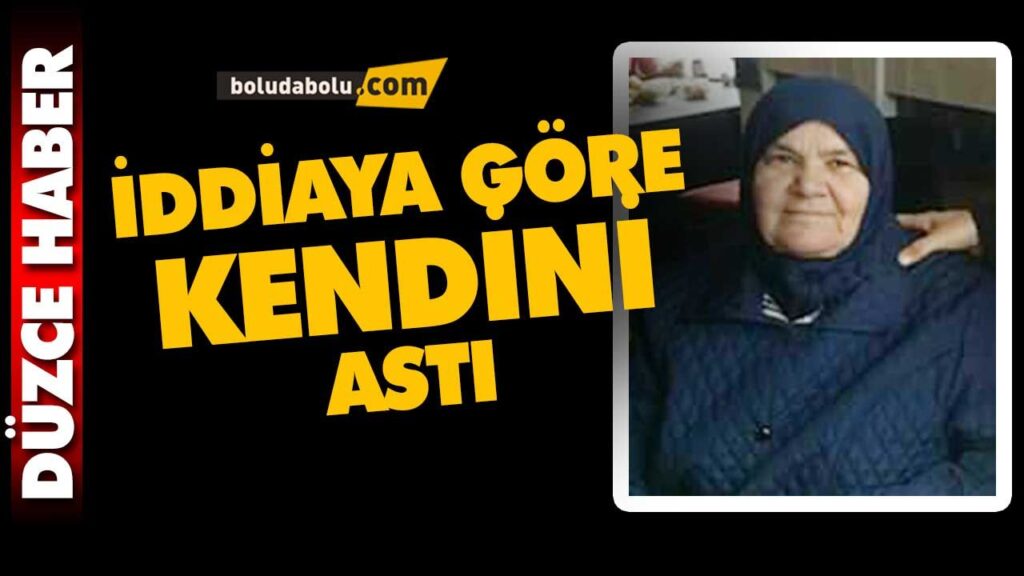 İDDİAYA GÖRE KENDİNİ ASTI İDDİAYA GÖRE KENDİNİ ASTI