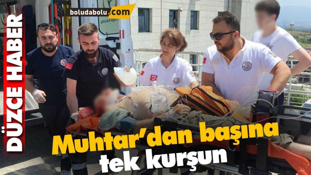 Muhtar’dan başına tek kurşun Muhtar’dan başına tek kurşun