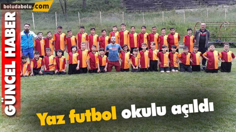 Gerede’de yaz futbol okulu açıldı