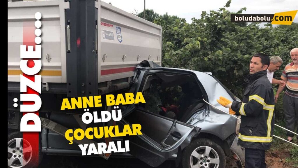 Anne ve baba hayatını kaybederken, 2 çocuk ise yaralandı. Anne ve baba hayatını kaybederken, 2 çocuk ise yaralandı.
