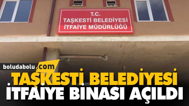 TAŞKESTİ BELEDİYESİ İTFAİYE BİNASI AÇILDI