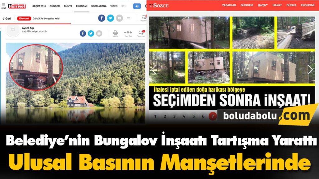 Gölcük’te Bungalov inşaatına başlandı Gölcük’te Bungalov inşaatına başlandı