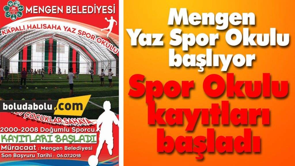 Spor Okulu kayıtları başladı Spor Okulu kayıtları başladı
