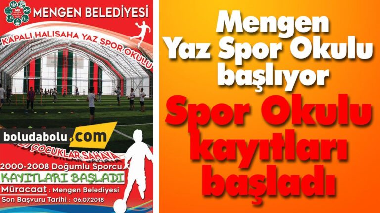 Spor Okulu kayıtları başladı
