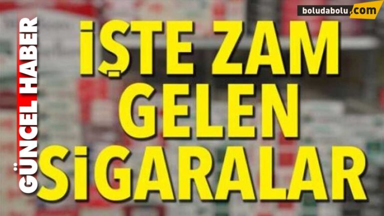 SİGARAYA ZAM
