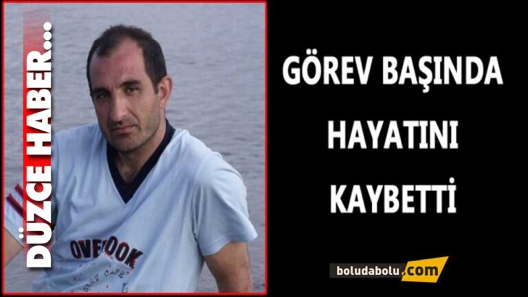 Düzce  Belediyesi İtfaiyesi acı haber