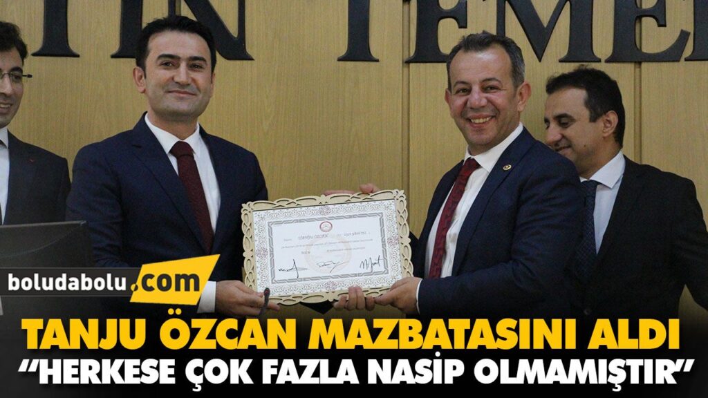 TANJU ÖZCAN MAZBATASINI ALDI TANJU ÖZCAN MAZBATASINI ALDI
